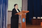 Член Президиума «ОПОРЫ РОССИИ» Марина Блудян выступает с докладом по практике применения новых нормативно-правовых документов в области пожарной безопасности 